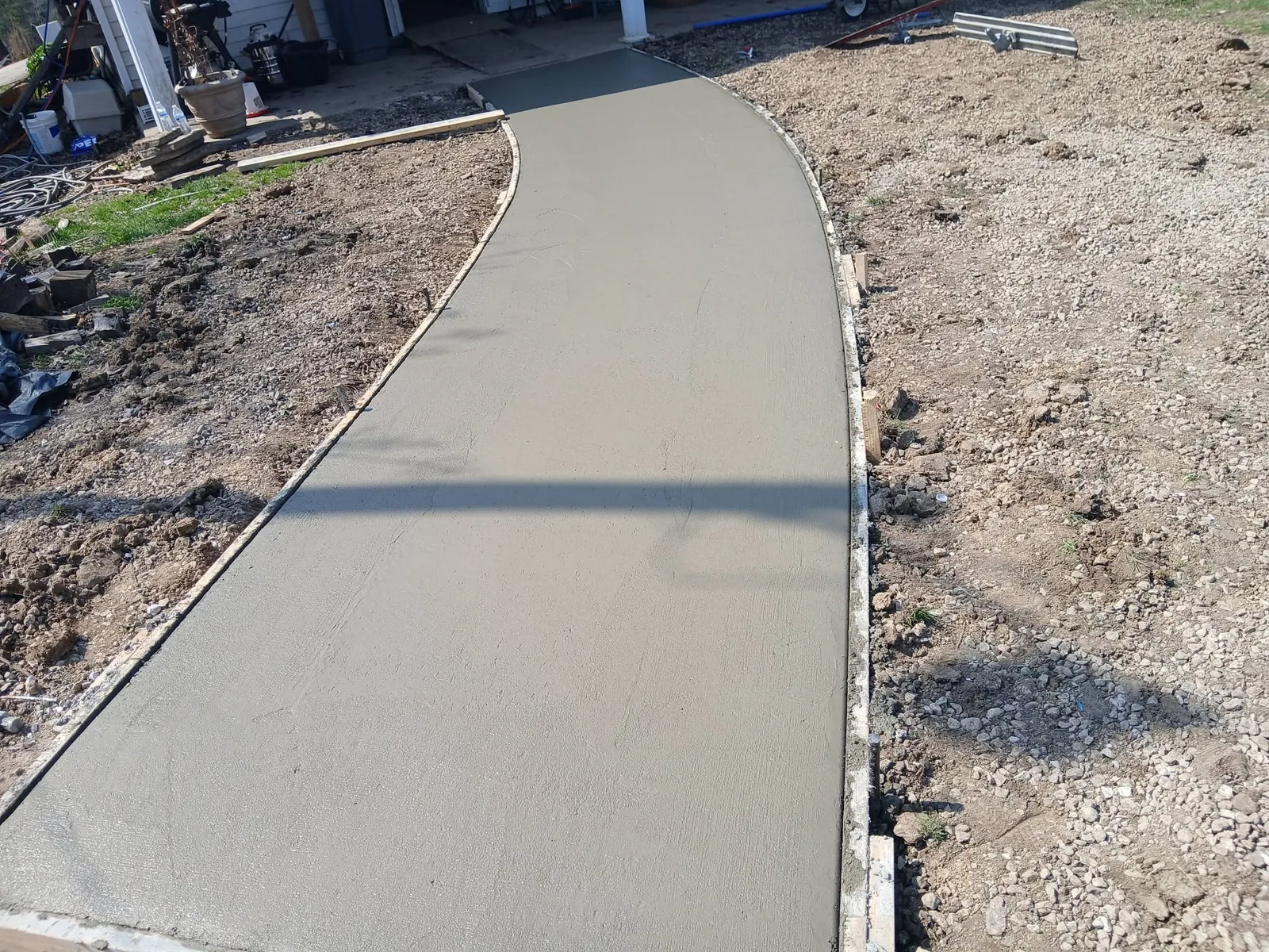 Finished walkway